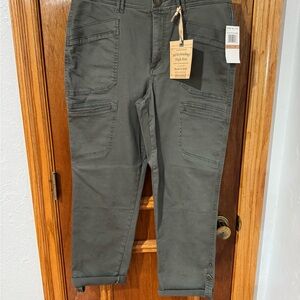 Democracy High Rise Utility Pants Thyme
